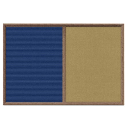 United Visual Products Enclosed Corkboard, 1 Door, 48"x36", 4" Fra, UV3423-BLACK-AMETHY UV3423-BLACK-AMETHY